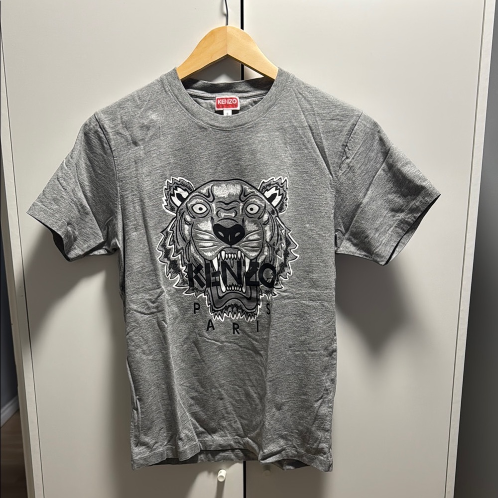 Kenzo Kids Gray Tiger Graphic T-Shirt (new)